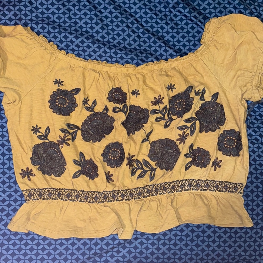 floral crop top